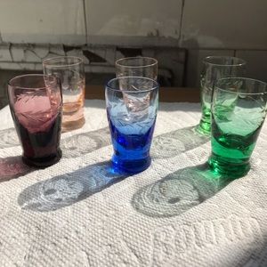 Six Antique Liqueur glasses
